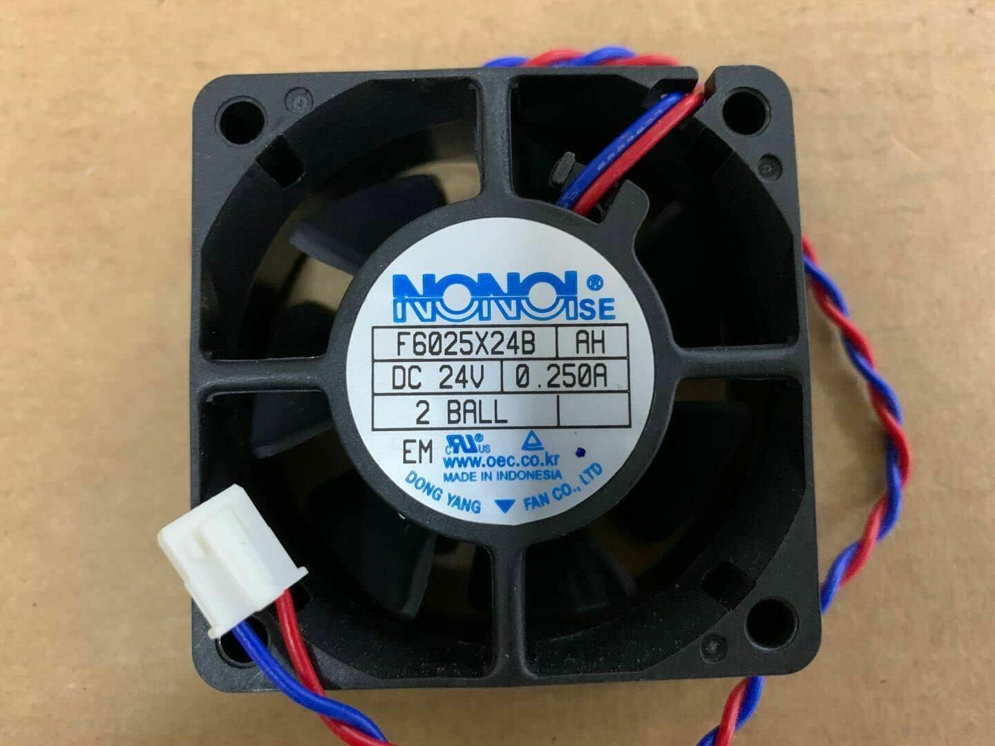 Amazon.com: for F6025X24B AH DC24V 0.250A 2-Wire 6CM Cooling Fan